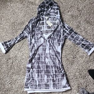 Maurices Black and White Plaid Top